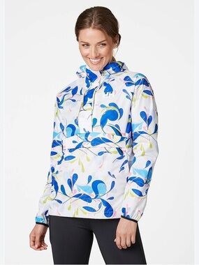 Helly Hansen Hooded Windbreaker utility Jacket colourful Print women size small